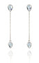 Lovely long silver topaz earrings TOPAGUP2719