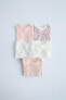 Фото #1 товара 1 month-3 years/ pack of five floral bodysuits