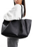 Фото #3 товара ASOS DESIGN wing stud detail tote bag in black