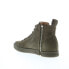 Фото #6 товара Diesel Zip-Round S-Nentish Mens Green Leather Lifestyle Sneakers Shoes 8.5