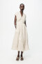 Фото #1 товара Платье из жатой ткани с поясом — zw collection ZARA