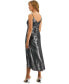 Фото #2 товара Women's Shimmering Metallic Faux-Wrap Style Dress, Created for Macy's