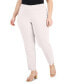 Фото #3 товара Plus & Petite Plus Size Tummy Control Pull-On Slim-Leg Pants, Created for Macy's