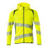 MASCOT Accelerate Safe 19284 full zip sweatshirt Hi-Vis Yellow / Dark Petroleum, S - фото #2