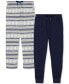 ფოტო #1 პროდუქტის Men's 2-Pk. Waffle-Knit Jogger-Leg Pajama Pants