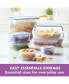 Easy Essentials Rectangular 20-Oz. Food Storage Container, Set of 6