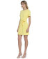 Women's Short-Sleeve Tie-Front Sheath Dress