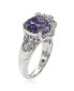 Фото #2 товара Suzy Levian Sterling Silver Cubic Zirconia Webbed Ring