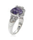 ფოტო #2 პროდუქტის Suzy Levian Sterling Silver Cubic Zirconia Webbed Ring