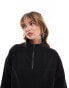 Фото #3 товара ASOS DESIGN half zip fleece in black