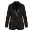 Plus Size Tuxe Luxe Padded Shoulder Jacket