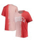 Фото #1 товара Women's Red Georgia Bulldogs Find Your Groove Split-Dye T-shirt
