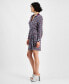 ფოტო #3 პროდუქტის Women's Ayla Tie-Front Shirtdress