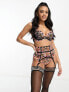 Фото #3 товара Ann Summers Wildflower contrast floral embroidered padded plunge bra in black