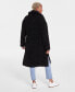 Фото #2 товара Women's Notched-Collar Teddy Coat