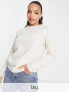 Фото #1 товара Vero Moda Tall round neck jumper in cream