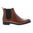 Фото #2 товара Bruno Magli Canyon MB1CYNB0 Mens Brown Leather Slip On Chelsea Boots