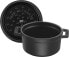 Фото #3 товара Staub 1102285 Casserole Dish Round with Lid 22 cm 2.6 L Matt Black Enamel Inside Pot, 26 cm