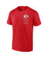 Фото #4 товара Men's Red Kansas City Chiefs Super Bowl LVIII Champions Autograph Signing T-shirt