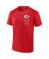 Men's Red Kansas City Chiefs Super Bowl LVIII Champions Autograph Signing T-shirt