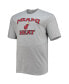 Фото #3 товара Men's Heathered Gray Miami Heat Big and Tall Heart and Soul T-shirt