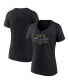 Фото #1 товара Women's Black Memphis Grizzlies Hometown Collection Grit Grind V-Neck T-shirt