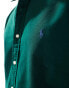 Фото #4 товара Polo Ralph Lauren icon logo slim fit garment dyed oxford shirt in dark green