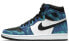 Фото #1 товара Кроссовки Nike Air Jordan 1 Retro High Tie Dye (W) (Белый, Голубой, Синий)