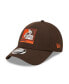 Men's Brown Cleveland Browns Framed AF 9FORTY Snapback Hat