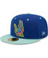 ფოტო #1 პროდუქტის Men's Blue, Mint Sonadores de Hillsboro Copa De La Diversion 59FIFTY Fitted Hat