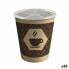 Фото #1 товара Стакан с крышкой Algon Картон Одноразовые Кафе 36 штук (10 Предметы)