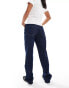 Фото #3 товара Stradivarius Petite STR straight leg jean with stretch in dark blue