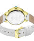 Women's Astor II White Leather Watch 38mm