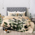 Full/Queen Aleeya Jones Green and Black Leaves Comforter Set - Deny Designs