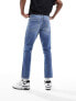 ASOS DESIGN slim jeans in mid wash blue