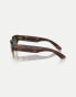 Фото #3 товара Ray-Ban Clubmaster mega sunglasses with green lens in tortoise on gold