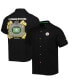 Фото #4 товара Men's Black Pittsburgh Steelers Top of Your Game Camp Button-Up Shirt