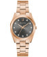 ფოტო #1 პროდუქტის Women's Surveyor Diamond Accent Rose Gold-Tone Stainless Steel Bracelet Watch 31mm