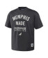 Фото #2 товара Men's NBA x Anthracite Memphis Grizzlies Heavyweight Oversized T-shirt