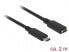 Delock SuperSpeed USB - 2 m - USB C - USB C - USB 3.2 Gen 1 (3.1 Gen 1) - 5000 Mbit/s - Black