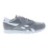 Reebok Classic Nylon Mens Gray Suede Lace Up Lifestyle Sneakers Shoes