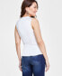Фото #2 товара Women's Belted Sleeveless Wrap Top, Created for Macy's
