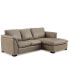 Фото #6 товара CLOSEOUT! Arond 97" 2-Pc. Leather Sectional with Chaise, Created for Macy's