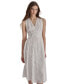 ფოტო #4 პროდუქტის Women's Shadow Striped Dot Jacquard Midi Dress