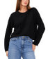 Women's Crewneck Long-Sleeve Cable-Knit Sweater