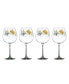 Фото #1 товара Butterfly Meadow Balloon Wine Glasses, Set of 4