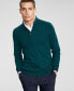 ფოტო #1 პროდუქტის Men's Cashmere Quarter-Zip Sweater, Created for Macy's