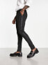 Фото #1 товара Selected Homme skinny fit tuxedo trousers in black