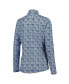 ფოტო #3 პროდუქტის Women's Blue 2024 Presidents Cup Broken Geometric Print Quarter-Zip Pullover Top