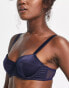 DKNY Intimates satin statement bra in night blue